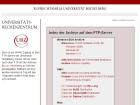 Internet: FTP Server der Universitt Heidelberg